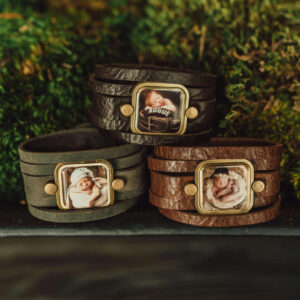 PHOTO FRAME LEATHER BRACELETS